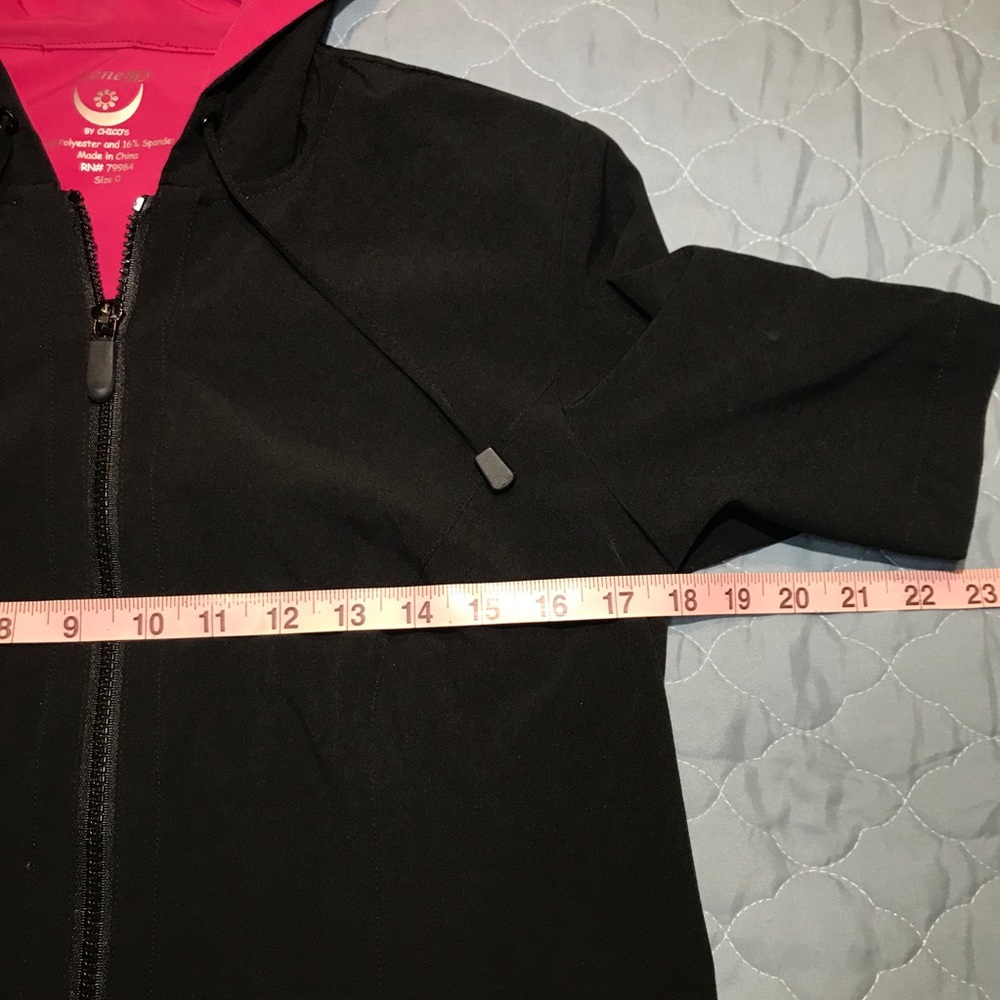 Women’s Zenergy by Chico’s Full Zip Hooded Jacket - Picture 13 of 16